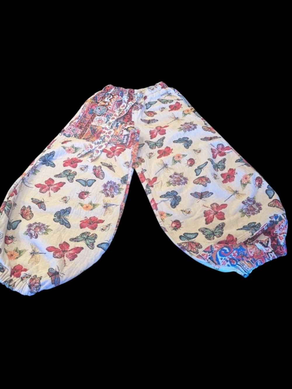 POL Flutterbloom Pants - Cream Multi, Size Small - Picture 2 of 14